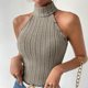 thumbnail image 5 of Fiudx Camisas de Mujer Blusa Informal Sin Mangas con Cuello Redondo y Cuello Redondo para Mujer a La Moda, 5 of 5