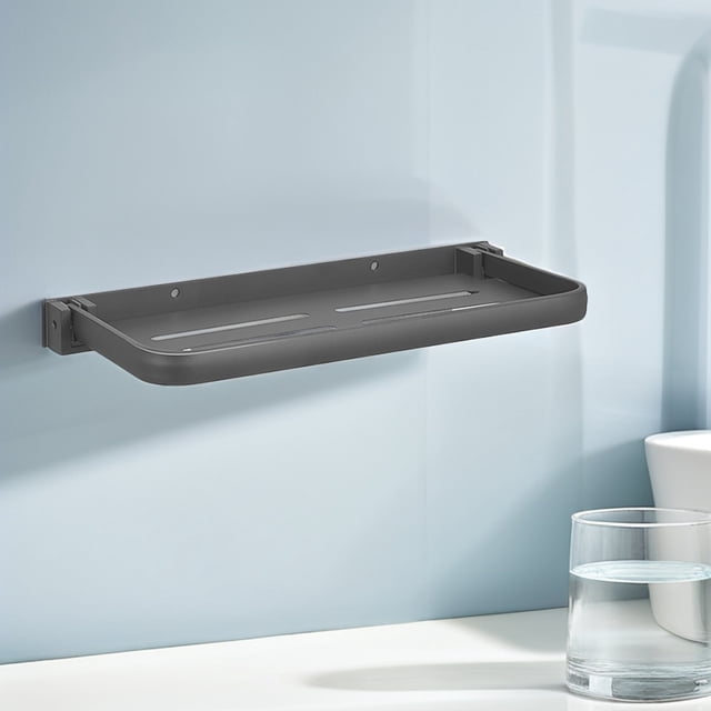 BRIGHTFUFU 2Ud Repisa De Pared Plegable De Metal Para Uso Color