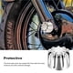 thumbnail image 4 of Cubiertas De Eje Delantero, Tuercas De Eje De Motocicleta Plateadas, Tapas De Eje Delantero De Aleación De Aluminio, Pernos, Kit De Reparación De Motocicleta A Prueba De Herrumbre Para 1 Par matsuzay VI003201-00, 4 of 7