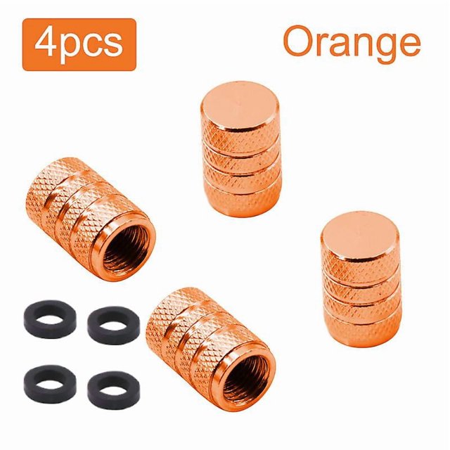 Tire Valve Stems Cap Knurling Style Tire Valve Cap Aluminum Tire Wheel Stem Air Valve Cap For Car Truck Motorcycle Suv Bike