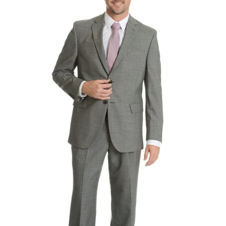 SIZE 38 LONG Palm Beach  Men's Black/ Grey Wool Performance Suit Separates Coat