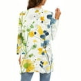thumbnail image 3 of QATAINLAV Summer Cardigan for Women 2025, Light Weight Flowy Hem 3/4 Sleeve Kimonos Fall Trendy Floral Print Shawl Duster Tops Outdoor Outerwear Ofertas en Walmart Multicolor XXL, 3 of 6