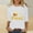 #383-White, variant on Womens T Shirts Three Quarter Sleeve Loose Fit Crew Neck Oktoberfest Beer Print Solid Soft Breathable Top for Festival Gift
