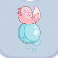 thumbnail image 4 of Inktastic Cute Axolotl Sitting on a Bubble Boys or Girls Baby Bib, 4 of 4