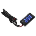 thumbnail image 4 of LCD Motorcycle Thermometer Ultra Thin Waterproof Water Temp Meter with 10MM Sparking Plug Adapter DC12V Blue, 4 of 14