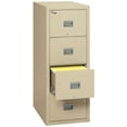 thumbnail image 3 of FireKing Parchment Patriot 1 hour fire resistant 31" depth file cabinet with 4 drawers filing letter hanging folders, 3 of 3