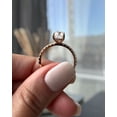 thumbnail image 5 of 2.00Ct Cushion Cut Moissanite Hidden Halo & Pavé Solitaire Engagement Ring, 18K Yellow Gold, US 4.5, 5 of 7