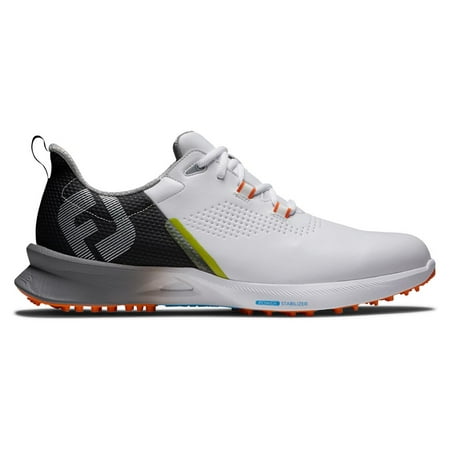 

FootJoy Men s FJ Fuel Golf Shoes 55443 - White/Black/Orange - 10 - Medium