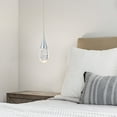 thumbnail image 7 of JoollySun 1 Light Single Mini Pendant Light LED Ceiling Hanging Light with Bubble Crystal in Chrome, 7 of 7