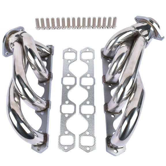 Mustrod 1X Set of Exhaust Manifold Headers for 1979-1993 Mustang 5.0 V8 GT/LX/SVT Stainless Steel