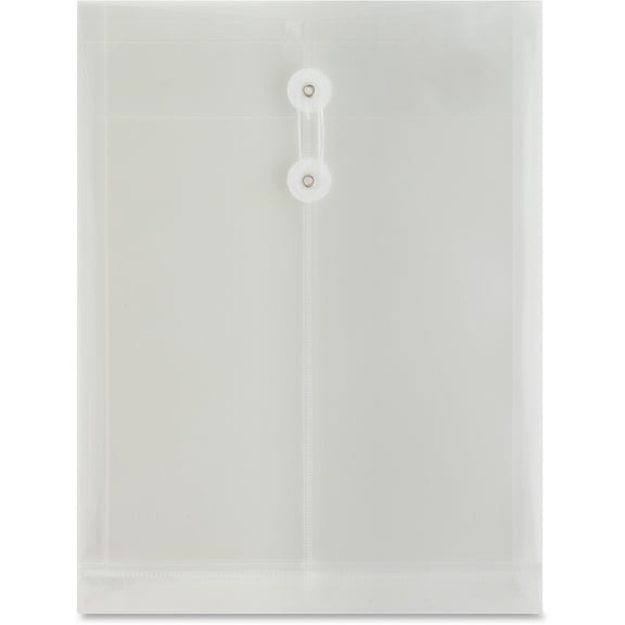 Business Source, BSN02020, String Closure Top-open Poly Envelope, 1 Each, Clear