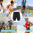 thumbnail image 4 of Pantalones cortos para correr 2 en 1 para hombre con forro, pantalones cortos de entrenamiento Dry Fit con bolsillos, 4 of 5