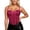 Hot Pink, variant on Women's Glitter Sequin Corset Tops Lace Mesh Bustier Fish Boned Crop Tops Removable Straps Tube Party Tops Black 38C