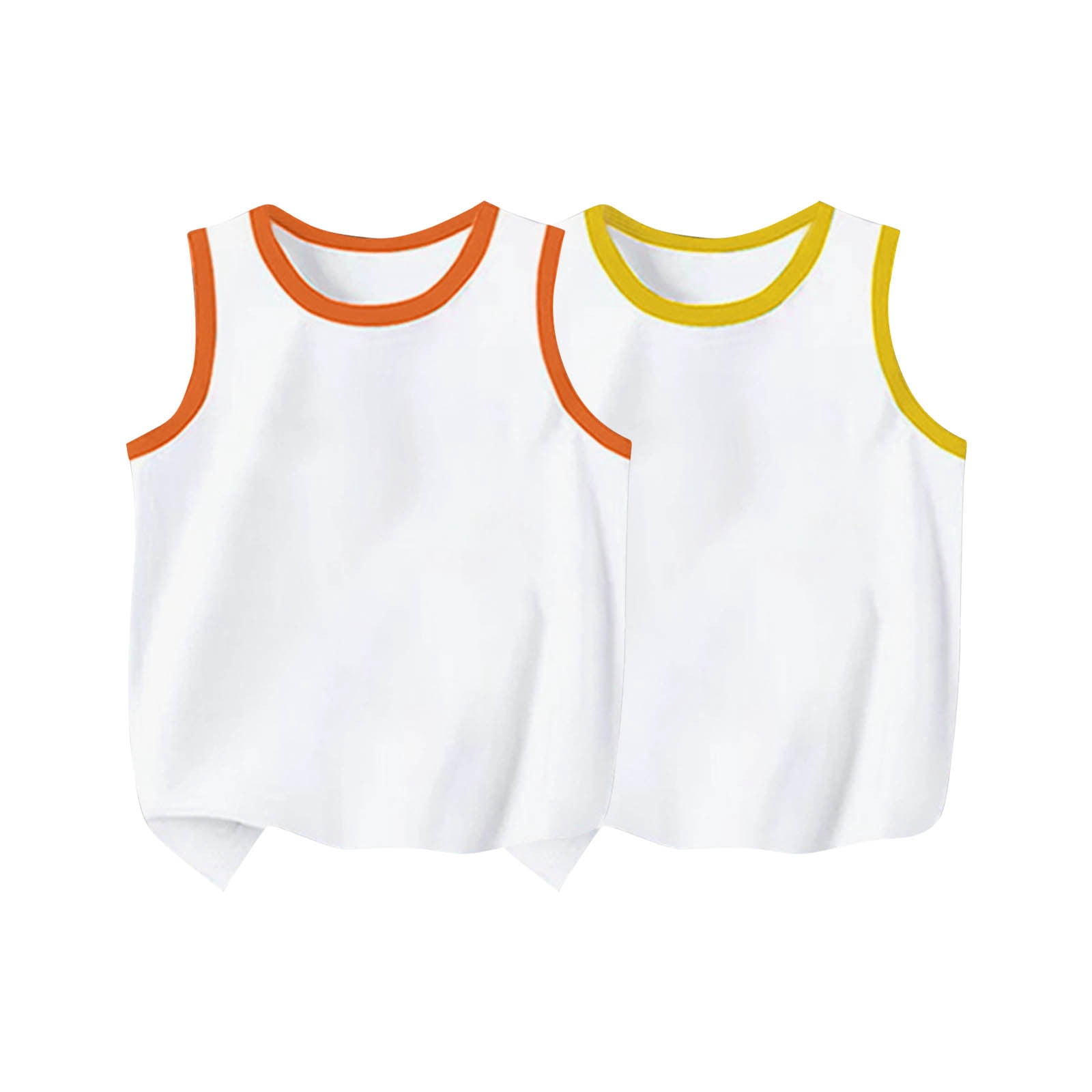 ITSAME Boys Cotton Tank Tops 2-Pack Crewneck Sleeveless