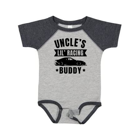 

Inktastic Uncles Lil Racing Buddy Gift Baby Boy or Baby Girl Bodysuit