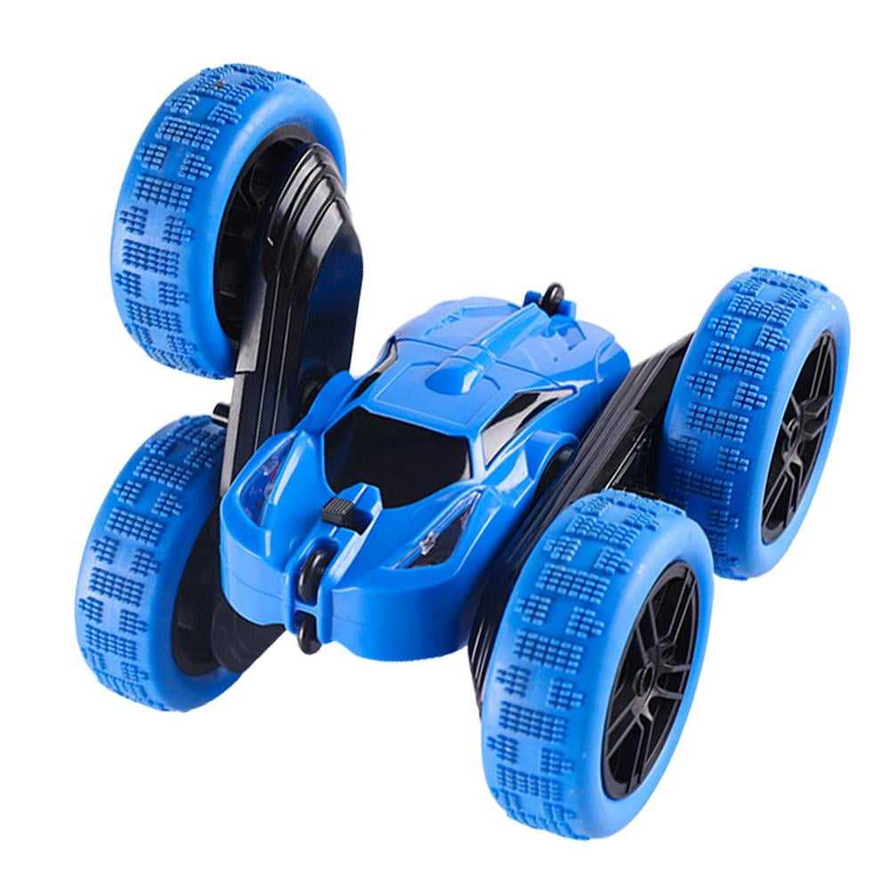 1/18 Rechargeable Rc Stunt Car 360 Degree Rotation with Flashing LED Light Toy 