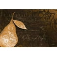 thumbnail image 2 of Stimson, Diane 24x17 Gold Ornate Wood Framed with Double Matting Museum Art Print Titled - Pear Damask Horizontal, 2 of 4