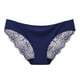 thumbnail image 1 of Gibobby Calzoncillos Talle Bajo Dama Braguitas cintura sin costuras con encaje calado para mujer (Azul, S), 1 of 4