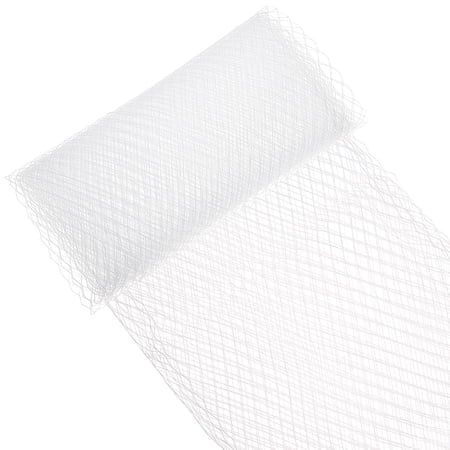 1 Yards Birdcage Veil Netting Fabric 39inch White Russian Millinery Netting Tulle Fabric Mesh Hat Veil for Wedding Decor DIY Bridal