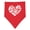 Red and White, variant on Inktastic All You Need is Love White Heart Shape Baby Bandana Bib