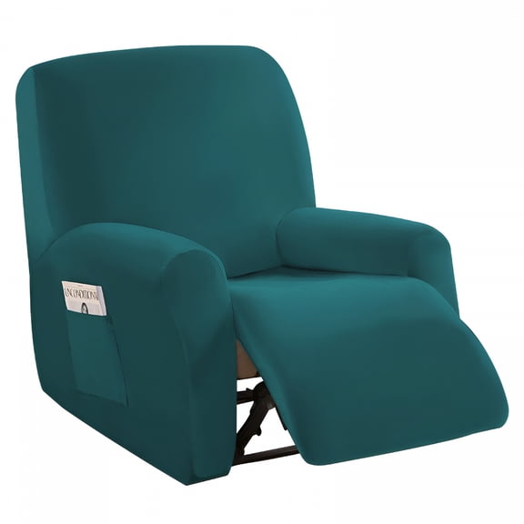 AUQ Recliner Chair Cover Sofa Slipcover,1 Seater Armchair Cover Furniture Protector,Green
