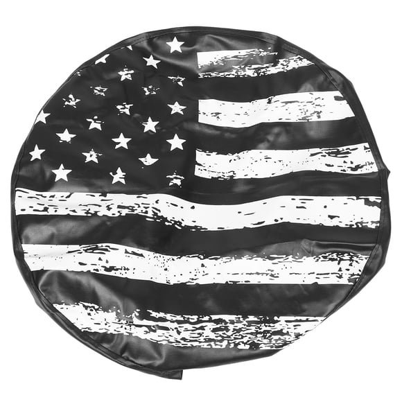 Tire Cover Snow Tire Cover Trailer RV Wheel Tire Protective Cover USA Flag Spare Tire Cover Decorative Tire Cover For Automotive