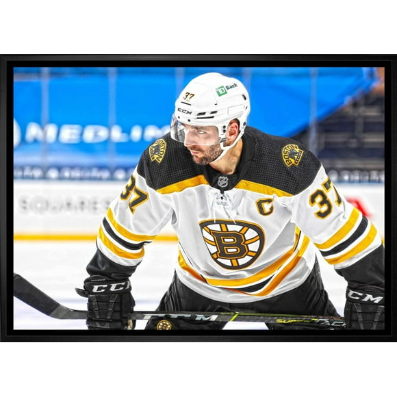 Frameworth Patrice Bergeron 20x29 Canvas Framed Bruins Face-Off