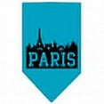 thumbnail image 2 of Paris Skyline Screen Print Bandana Turquoise Small, 2 of 2