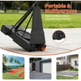 thumbnail image 6 of Basketball Hoop Outdoor Portable, 48 Inch Shatterproof PC Backboard, 4.9-10FT Height Adjustable Basketball Hoop Goal System, Mobile Stand with Wheels & Weighted Base for Driveway Backyard Pool Play, 6 of 9