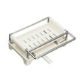 thumbnail image 2 of Soporte para esponja para fregadero de cocina, organizador de fregadero, jabón de baño doméstico desmontable Beige, 2 of 9