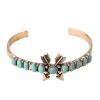 thumbnail image 2 of Brazalete bohemio Retro turquesa para mujer, brazalete abierto étnico de aleación, joyería-215676 Tmvgtek Para estrenar, 2 of 7