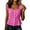 Hot Pink, variant on cocolona Womens Summer Linen Tank Tops Square Neck Button Sleeveless Pleated Shirts Dressy Casual Solid Color Blouses