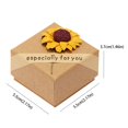 thumbnail image 3 of QIQUWOHUL Jewelry Gift Box Rose Sunflower Design Small Kraft Paper Box For Rings Pendants Earrings Necklaces Ideal For Christmas Holiday Anniversary Wedding Birthday, 3 of 6