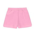 thumbnail image 6 of CYRBOKO Girls Athletic Shorts, Summer Drawstring Loose Elastic Waist Shorts with Pockets Pink Size 10-12 T, 6 of 9