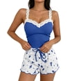 thumbnail image 6 of Stamzod Pajamas for Women Set Comfy Loungewear Lace Cute Print Tank Top & Sleep Shorts 2026 Women's Pajama Sets, 6 of 9