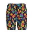 thumbnail image 3 of Picia Colorful Pineapples1 Pajama Shorts for Men, Men's Pajama Bottoms, Sleepwear,Short Pajama Pants-3X-Large, 3 of 9