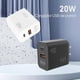 thumbnail image 5 of CONTROL EXPERT Turbo Cargador Tipo C y USB 2 Puertos 20W Cable 1 Metro 3A Cargador de Pared PD Carga, 5 of 6