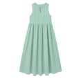 thumbnail image 5 of Karymi Plus Size Bow Keyhole Sleeveless Midi Dress, High Waist A-Line Casual Flowy Summer Dress with Pockets Summer Dresses for Women 2026, 5 of 7