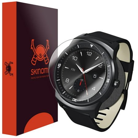 Skinomi TechSkin - Brushed Steel Skin & Screen Protector for LG G Watch R