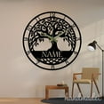 thumbnail image 4 of Handmadetneonsign Tree Of Life Wall Clock Unique, Year Date Round Wall Clock, Text Oversize Wall Clock 55768, 4 of 5
