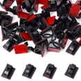 thumbnail image 4 of 60 Piezas Mini Clips de Cable para Exteriores con Tiras Adhesivas Clips de Luz Clips de Decoración Ganchos Autoadhesivos Soporte de Cable para Cadena de Luces (Negro,, 4 of 5