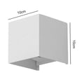 thumbnail image 4 of Lámpara De Pared Led Aplique LED Cube Porch Light (Luz cálida 10W Blanco), 4 of 8