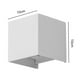 thumbnail image 4 of Lámpara De Pared Led Lámpara de pared LED Cube Porch Light (Luz blanca 10W Cuerpo humano inducción Blanco), 4 of 8