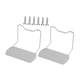 thumbnail image 4 of 2 topes deslizantes para colchón, pinzas para colchón, fáciles de instalar, multifuncionales. Blanco 10CM, 4 of 9