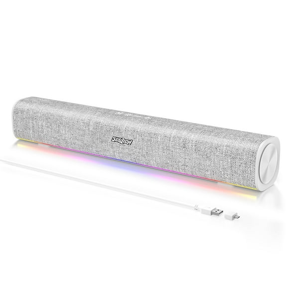 Altavoces para computadora SOULION R100 Bluetooth con luz LED dinámica