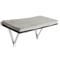 Pefilos 14" Cat Window Seat Wall Perch, Cat Hammock for Window Cat Bed Shelves, Kitty Sill Cat Accessories, Gray