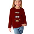 thumbnail image 2 of Bnwani Long Sleeve Toddler Shirts Boys Crew Neck Casual Cute Tops 4-5t, 2 of 5