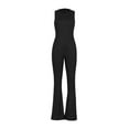 thumbnail image 3 of Liacowi Women Sexy Scoop Neck Sleeveless Bodycon Jumpsuits Tank Yoga Workout Rompers Playsuits, 3 of 7