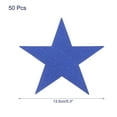 thumbnail image 2 of Uxcell 50Pcs Star Cutouts Paper Five Star Confetti Cutouts for Birthday Party Classroom Wall 5.3 inches,(Dark Blue), 2 of 5