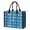 Rooster and Chicken Blue Pattern, variant on Rooster and Chicken Blue Pattern Beach Tote Bag, Shopping Carry Tote with Inner Pocket & Removable Bottom, Padded Handles Gifts for Beach Travel Picnic
